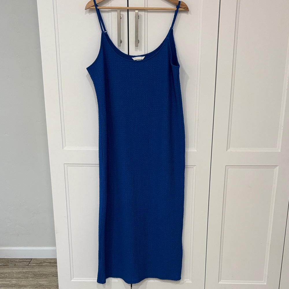 Royal Blue Slip Dress with Adjustable Straps - XXL